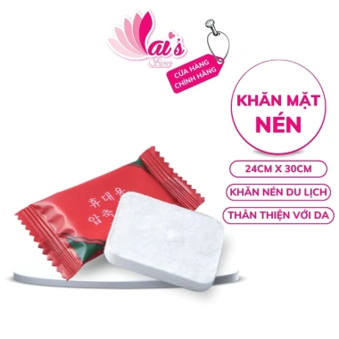 Khăn giấy nén du lịch hình viên kẹo 100% bột gỗ tự nhiên - Nhỏ gọn, tiện lợi, thân da, 10k