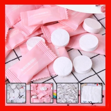 Khăn Giấy Nén Du Lịch Hình Viên Kẹo KGN01 - Siêu Mỏng, Thấm Nhanh, Giá 2.000đ