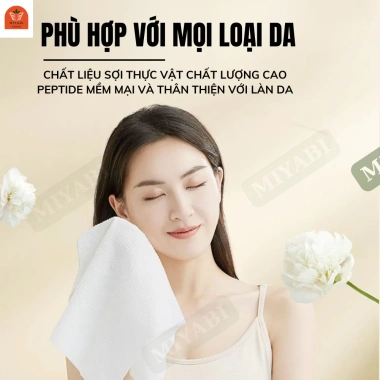 Khăn giấy nén Hàn Quốc MIYABI 2 lớp 24x30cm COMBO 10 viên kẹo du lịch công tác cao cấp 20.000 VND 8