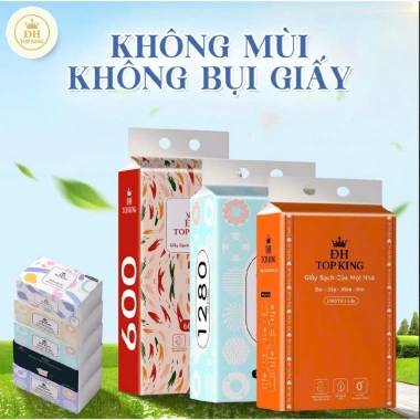 Khăn giấy rút DH TOP KING treo tường dập vân 5D - Siêu dai, mềm mịn, chỉ 100.000₫ (giá gốc 127.000₫) 3