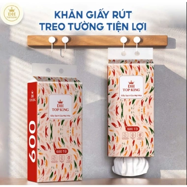 Khăn giấy rút DH TOP KING treo tường dập vân 5D - Siêu dai, mềm mịn, chỉ 100.000₫ (giá gốc 127.000₫) 9