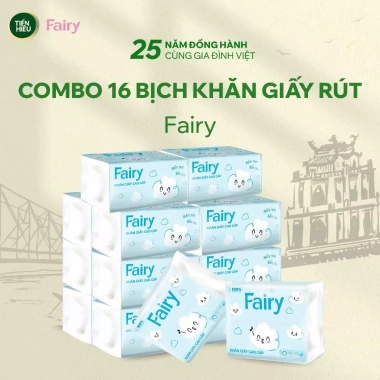 Khăn Giấy Rút Fairy Cloud 4 Lớp Thấm Hút Tốt, An Toàn Cho Da - 300 Tờ 3 Khăn Giấy Rút Fairy Cloud 4 Lớp Thấm Hút Tốt, An Toàn Cho Da - 300 Tờ 3