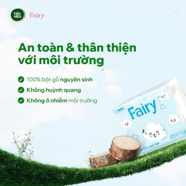 Khăn Giấy Rút Fairy Cloud 4 Lớp Thấm Hút Tốt, An Toàn Cho Da - 300 Tờ