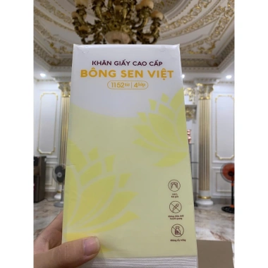 Khăn Giấy Rút Treo Tường Bông Sen Việt 1.280 Tờ - 5 Bịch + 4 Móc Treo, Giá Ưu Đãi 65.000₫ 5 Khăn Giấy Rút Treo Tường Bông Sen Việt 1.280 Tờ - 5 Bịch + 4 Móc Treo, Giá Ưu Đãi 65.000₫ 5
