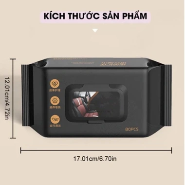 Khăn Giấy Ướt Lau Dọn Xe Ô Tô, Xe Hơi, Giày Dép, Túi Xách Da - Tiện Lợi, Giá 28.240 VND 6