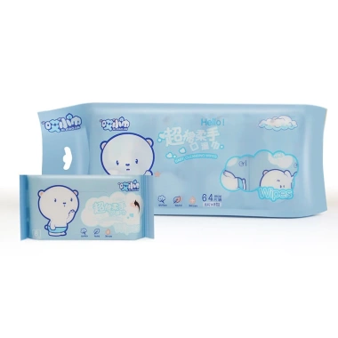 Khăn Giấy Ướt Mini 1 Set 8 Gói 64 Tờ An Toàn Da Dễ Thương, Bỏ Túi Đi Học Làm Du Lịch Tiện Lợi Giá 25.000 VND 3