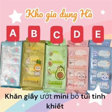 Khăn giấy ướt mini 10 lốc sỉ, bỏ túi tiện lợi cho du lịch, chỉ 148.900 VND 2