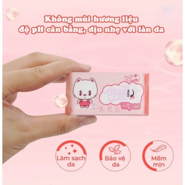 Khăn Giấy Ướt Mini Bỏ Túi Du Lịch 8 Gói 64 Tờ - Tiện Lợi, Siêu Xinh, Giá 9.000₫ 3