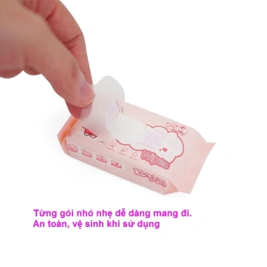 Khăn giấy ướt mini bỏ túi tiện lợi 64 khăn 8 gói - Không gây kích ứng da, độ ẩm cân bằng, chỉ 12.000₫ 3 Khăn giấy ướt mini bỏ túi tiện lợi 64 khăn 8 gói - Không gây kích ứng da, độ ẩm cân bằng, chỉ 12.000₫ 3