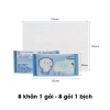 Khăn giấy ướt mini bỏ túi tiện lợi 64 khăn 8 gói - Không gây kích ứng da, độ ẩm cân bằng, chỉ 12.000₫ 6