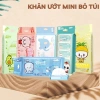 Khăn Giấy Ướt Mini Bỏ Túi Xinh Xắn Set 8 Gói - Tiện Dụng An Toàn Cho Trẻ Nhỏ Giá 20.000đ 2
