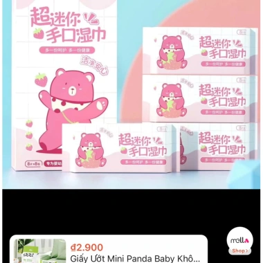 Khăn Giấy Ướt Mini Cầm Tay Đáng Yêu, Bỏ Túi Tiện Lợi - Giảm Giá Đến 18,999₫
