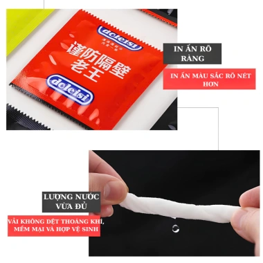 Khăn giấy ướt mini gói vuông giả BCS rửa mặt, lau tay du lịch - chỉ 17.000₫ 7