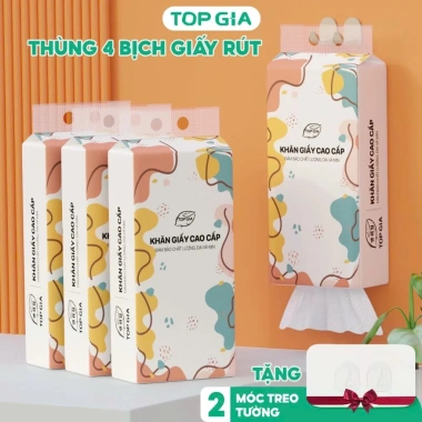 Khăn Giấy Vệ Sinh Treo Tường 4 Lớp Dày Mềm - Thùng 9 Bịch, SIZE TO, Giá 125k 10 Khăn Giấy Vệ Sinh Treo Tường 4 Lớp Dày Mềm - Thùng 9 Bịch, SIZE TO, Giá 125k 10