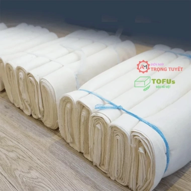 Khăn gói đậu viền trắng chống dính cuộn dài - Bền, không dính, tiện lợi, 159.800₫
