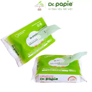 Khăn hăm cao cấp Dr papie - Dưỡng da dịu nhẹ cho bé yêu, giảm giá 35.000 VND