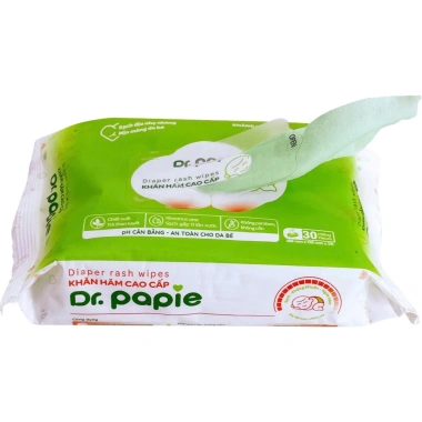 Khăn hăm cao cấp Dr papie - Dưỡng da dịu nhẹ cho bé yêu, giảm giá 35.000 VND