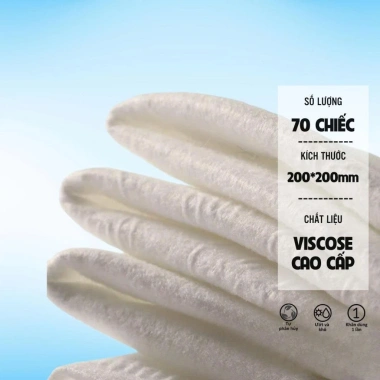 Khăn Khô Đa Năng 20x20cm 70 chiếc - Mềm Mại, Thấm Nước, Giá Ưu Đãi 89.000 VND 4