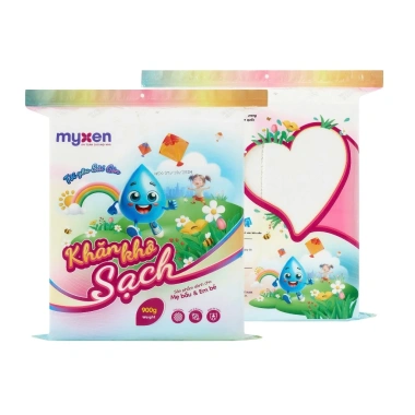 Khăn khô sạch Myxen cho mẹ bầu & bé - Đa năng, mềm mại, an toàn - Giá 100.000đ (giảm từ 123.000đ) - Uni Baby 10