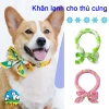 Khăn làm mát cho thú cưng chống nóng tái dùng, thoáng khí dài 100cm màu ngẫu nhiên