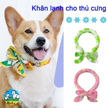 Khăn làm mát cho thú cưng chống nóng tái dùng, thoáng khí dài 100cm màu ngẫu nhiên