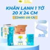 Khăn lạnh 1 tờ vải bi dày dặn 20x24cm hương Max Cool - Dùng cho nhà hàng, quán ăn, khách sạn, du lịch, chỉ 12.000 VND