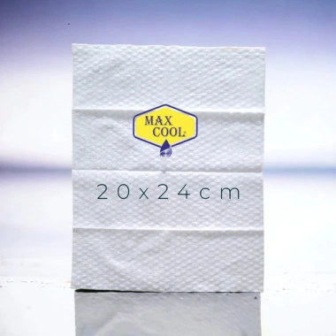 Khăn lạnh 1 tờ vải bi dày dặn 20x24cm hương Max Cool - Dùng cho nhà hàng, quán ăn, khách sạn, du lịch, chỉ 12.000 VND