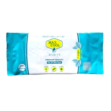 Khăn lạnh 1 tờ vải bi dày dặn 20x24cm hương Max Cool - Dùng cho nhà hàng, quán ăn, khách sạn, du lịch, chỉ 12.000 VND