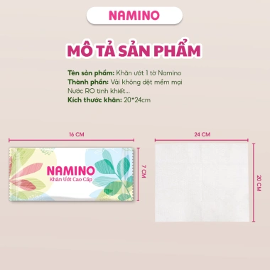 Khăn Lạnh Namino 1 Tờ 100 Cái - Vải dày mịn, an toàn, phù hợp nhà hàng, quán ăn, dịch vụ du lịch - Giá 153.000 3