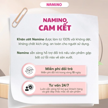 Khăn Lạnh Namino 1 Tờ 100 Cái - Vải dày mịn, an toàn, phù hợp nhà hàng, quán ăn, dịch vụ du lịch - Giá 153.000 9