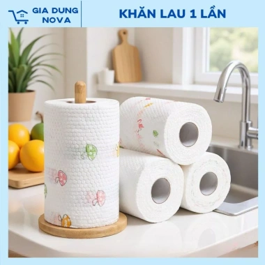 Khăn Lau 1 Lần Đa Năng Cao Cấp Nova - Thấm Hút Mạnh, Sạch Nhanh, An Toàn Vệ Sinh - Chỉ 15.000₫