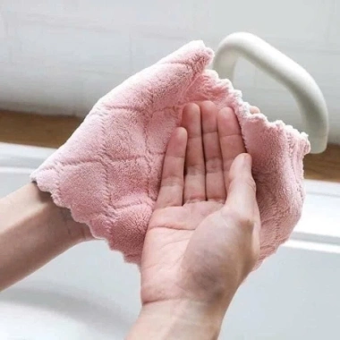 Khăn Lau Bếp Đa Năng 2 Mặt Siêu Thấm Nước, Mềm Mịn, Lau Sạch Dầu Mỡ 12.000đ 6