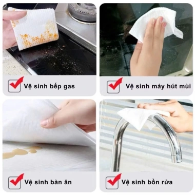Khăn Lau Bếp Đa Năng Cao Cấp 80 Tờ – Thùng 10 Gói Tiện Lợi, Tiết Kiệm 64.350₫