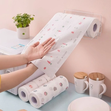 Khăn Lau Bếp Đa Năng Cuộn 25cm - Giá 18.000đ, Tái Sử Dụng Nhiều Lần, Thấm Ngấm