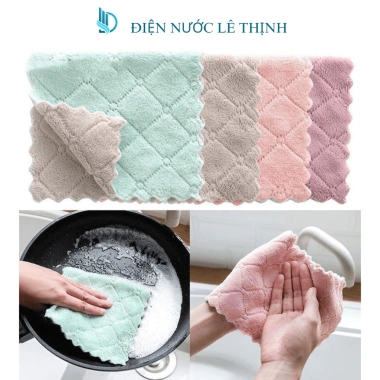 Khăn lau bếp kim khí Dung Anh - Đa năng, thấm hút nhanh, giá 5.999₫