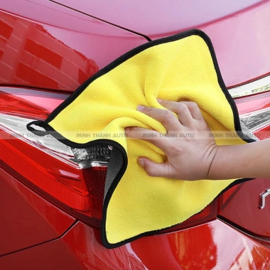 Khăn lau đa năng 2 lớp microfiber mềm mịn, thấm hút tốt cho ô tô, xe hơi, bếp, kính - MINH THÀNH AUTO 16.500 VND