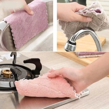 Khăn lau đa năng 2 mặt siêu thấm cotton - Combo 10/20/50, an toàn da tay, 14.000₫