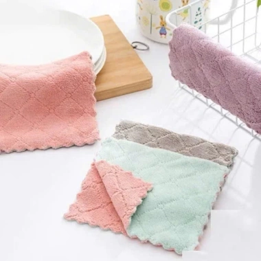 Khăn lau đa năng 2 mặt siêu thấm cotton - Combo 10/20/50, an toàn da tay, 14.000₫