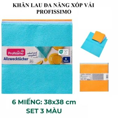 Khăn Lau Đa Năng Bột Biển Profissimo Đức Combo 5 đến 6 Cái Giá Ưu Đãi 74,480₫ 3