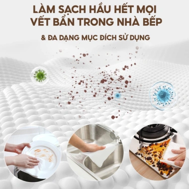 Khăn Lau Đa Năng Cuộn 100 tờ Top Gia Siêu Dai - Giặt Tái Sử Dụng, Giá 69.000đ