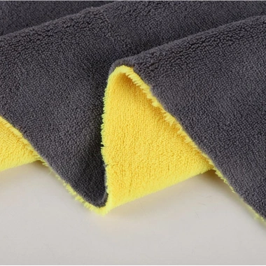 Khăn Lau Đa Năng Microfiber 2 Mặt Vàng - Xám Siêu Thấm, Cực Dày, Không Đổ Lông - Chuyên Dụng Ô Tô Xe Hơi, Giá 15.000₫ 4