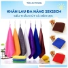 Khăn Lau Đa Năng Microfiber 25x25cm Vuông, Móc Treo, Lau Bếp, Kính, Làm Nail