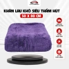 Khăn lau khô ô tô dày 50x80cm, thấm hút, không đổ lông, sợi xoắn tím nhạt - 90.000₫