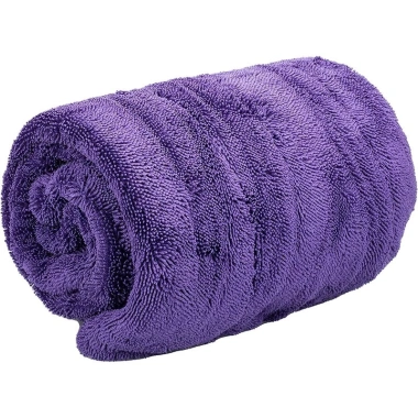 Khăn lau khô ô tô dày 50x80cm, thấm hút, không đổ lông, sợi xoắn tím nhạt - 90.000₫