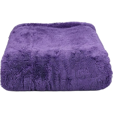 Khăn lau khô ô tô dày 50x80cm, thấm hút, không đổ lông, sợi xoắn tím nhạt - 90.000₫