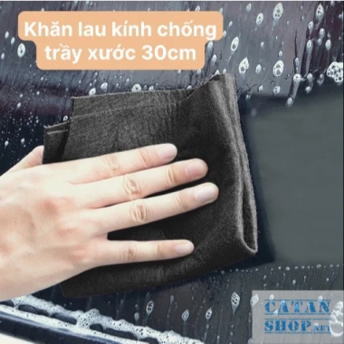 Khăn Lau Kính Ma Thuật Không Để Lại Vết Mờ - Vệ Sinh Cửa Kính Nhà Bếp, Vải Thủy Tinh