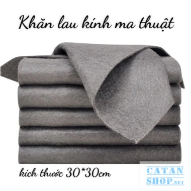 Khăn Lau Kính Ma Thuật Không Để Lại Vết Mờ - Vệ Sinh Cửa Kính Nhà Bếp, Vải Thủy Tinh