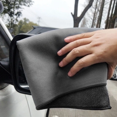 Khăn Lau Kính Nano Chống Bám Bụi, Không Bám Hơi Nước - Ô tô, Giá chỉ 25.000đ 4