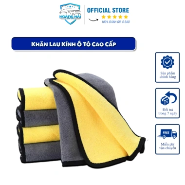 Khăn Lau Kính Ô Tô Cao Cấp Đa Năng Microfiber Siêu Thấm Không Rụng Lông - 14.000₫