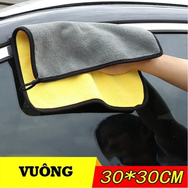 Khăn Lau Kính Ô Tô Cao Cấp Đa Năng Microfiber Siêu Thấm Không Rụng Lông - 14.000₫